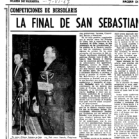 Bertsolaritza:  Izenburua: Competiciones de bersolaris: La final de San Sebastian