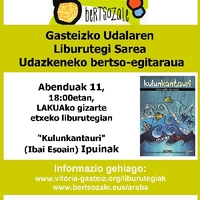 Gasteizko Udalaren Liburutegi Sarea : udazkeneko bertso-egitaraua : 'Kulunkantauri'