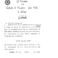 Bertsolaritza:  Bermeoko San Pedro festetarako gonbidapena