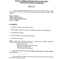 Bertsolaritza.  Euskal Herriko Bertsolari Elkartea:  Euskal Herriko Bertsolari Elkartearen urteko batzarre nagusirako deia