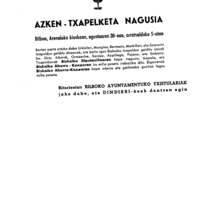 Bizkaiko Bertsolari Txapelketa 1959 : Finala