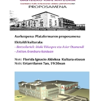 Gasteizko Kafe Antzokiaren aldeko plataformaren proposamena