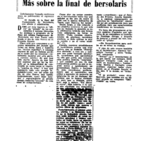 Bertsolaritza:  Izenburua : Más sobre la final de bertsolaris