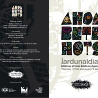 Ahoa Bete Hots jardunaldiak : idatziak ahotsa hartzen duenean