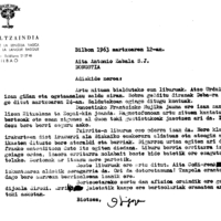 Euskaltzaindia.  Gutunak:  Irigoienen gutuna Txirritari buruzko liburuari buruz