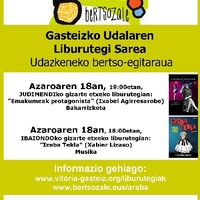 Gasteiz bertsozale : Gasteizko Udalaren Liburutegi Sarea : udazkeneko bertso-egitaraua