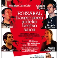 Egizabal basarreriaren aldeko bertso saioa