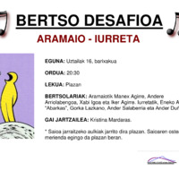 Bertso desafioa Aramaio-Iurreta