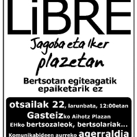 Bertsolariak Libre : Jagoba eta Iker plazetan