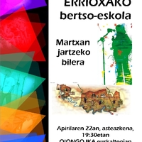 Oiongo bertso-eskola martxan jartzeko bilera