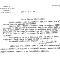 Euskaltzaindia.  Gutunak:  Zavalaren gutuna Auspoaren inguruan