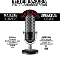 Bertso bazkaria Ipintza sagardotegian : Maialen Lujanbio vertsus Sebastian Lizaso [sic]