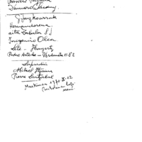 Bertsolaritza.  Omenaldiak, jardunaldiak:  Markiñako Bertsolarien batzarrera agertutakoen  zerrenda