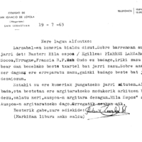 Euskaltzaindia.  Gutunak:  Zavalaren gutuna Piarres Larzabal-en liburu baten gain