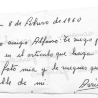 Bertsolaritza:  Arrieta baten argazkia, Alfonsori bidalitako eskutitzetik jasoa. Honela zioen: 
 