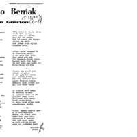 Euskaltzaindiaren sariak.  Xenpelar saria:  Izenburua: Seta gaiztoak