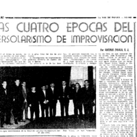 Bertsolaritza:  Izenburua : Las cuatro épocas del bertsolarismo de improvisación