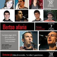 Bertso saioa eta bertso afaria Zumaian