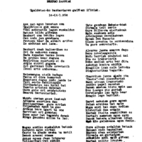 Bertsolaritza:  Ugaldetxoko (Oiartzun) bazkari baten gainean eginak