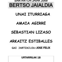 Barinaga San Anton jaiak