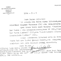 Euskaltzaindia.  Gutunak:  Zavalaren gutuna Euskaltzaindiaren liburu salmentei buruz