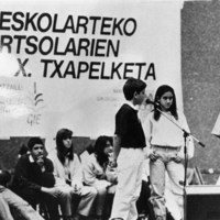 GIPUZKOAKO ESKOLARTEKO BERTSOLARI TXAPELKETA (10.a. 1990) -  FINALA -