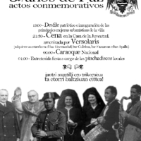 3+4 años de paz y orden. Actos conmemorativos