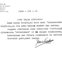 Euskaltzaindia.  Gutunak:  Zavalaren gutuna Euskaltzaindiaren liburu salmentei buruz galdezka