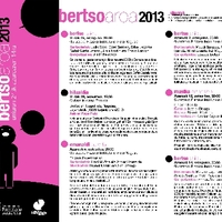 Bertsoaroa 2013, urriaren 24tik azaroaren 14ra