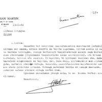 Euskaltzaindia.  Gutunak:  San Martinen gutuna Euskaltzaindiko armarria eskatuz