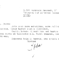 Euskaltzaindia.  Gutunak:  Olearen gutuna, Xenpelar sarirako bertso-paperei buruz