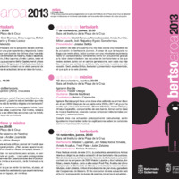 Bertsoaroa 2013, urriaren 24tik azaroaren 14ra