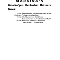 Bertsolaritza.  Omenaldiak, jardunaldiak: