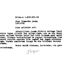 Euskaltzaindia.  Gutunak:  Durangoko Santa Ana parrokiako festa eta bertso saioa