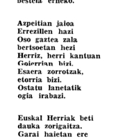 Bertsolaritza. Bertso-paper sariak.  Mendaro Txirristaka bertso-paper saria:  Izenburua:  Idiazabal eta IV garren Zepai saria