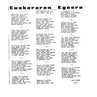 Euskaltzaindiaren sariak.  Xenpelar saria:  Izenburua: Euskeraren egoera