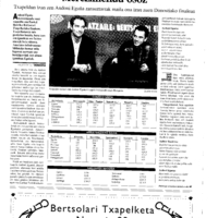 Bertsolaritza.  Bertso txapelketak:  Izenburua: Merezimendu osoz