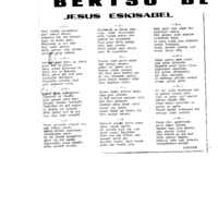 Euskaltzaindiaren sariak.  Xenpelar saria:  Izenburua: Jesus Eskisabel