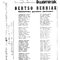 Euskaltzaindiaren sariak.  Xenpelar saria:  Izenburua: Udalaitzko gurutze-jartzeari