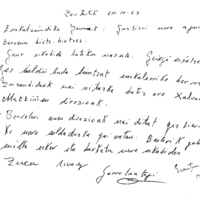 Euskaltzaindia.  Gutunak:  Bertsolarien helbideak eskatuz