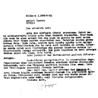 Euskaltzaindia.  Gutunak:  Aurreko gutun baten erantzuna