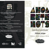 Ahoa Bete Hots jardunaldiak : hitza jolas