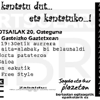 Nik ere kantatu dut ... eta kantatuko ...!