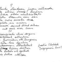 Gutunak:  Eusebio Olaldek Irigoieni zuzendutako bertsoak eta azkenengo biak Irigoienenak