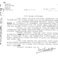 Euskaltzaindia.  Gutunak:  Zavalaren gutuna Euskera aldizkariaren zenbaki batzuk eskatuz