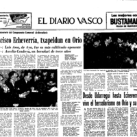 Bertsolaritza:  Izenburua: Francisco Echeverría, txapeldun en Orio