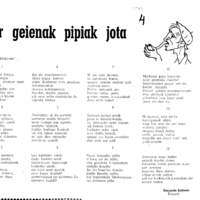 Euskaltzaindiaren sariak.  Xenpelar saria:  Izenburua: Zar geienak pipiak jota