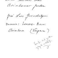 Euskaltzaindia.  Gutunak:  Legazpiko bertso saio bati buruz galdezka