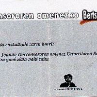 ZUMAIAKO BERTSO-PAPER LEHIAKETA (2.a. 2000. Zumaia) -