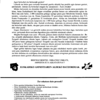 Bertsolaritza.  Bertso paperak:  Bertsolariak gartzelan / Izenburua: Gatibu egon arren,  zuekin gaude hemen